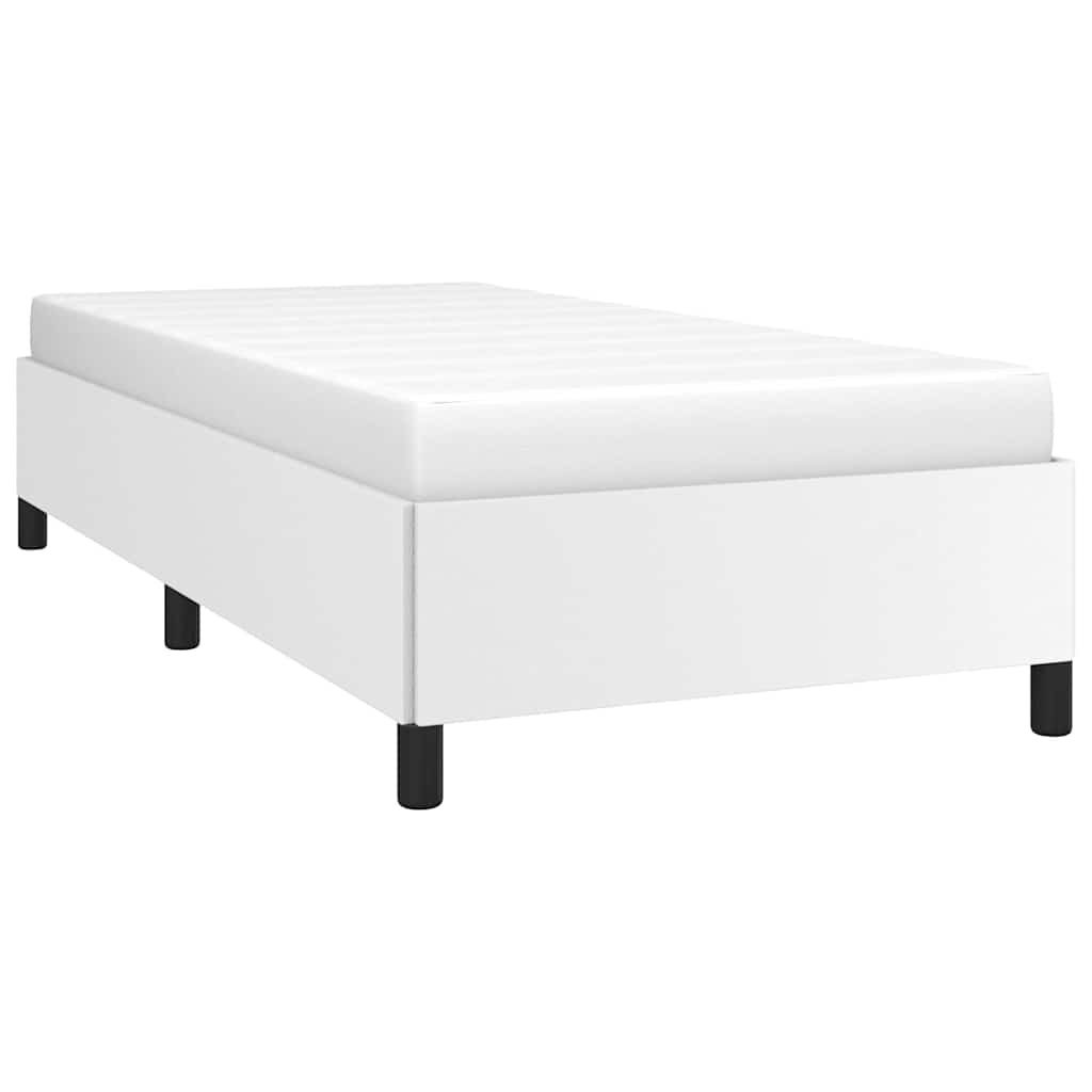 Giroletto senza Materasso Bianco 90x190 cm in Similpelle