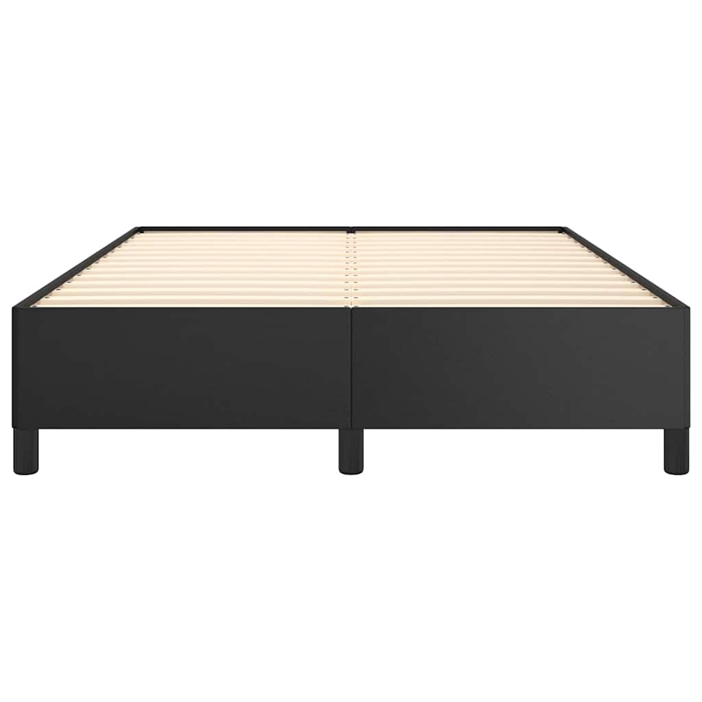 Giroletto senza Materasso Nero 140x200 cm in Similpelle