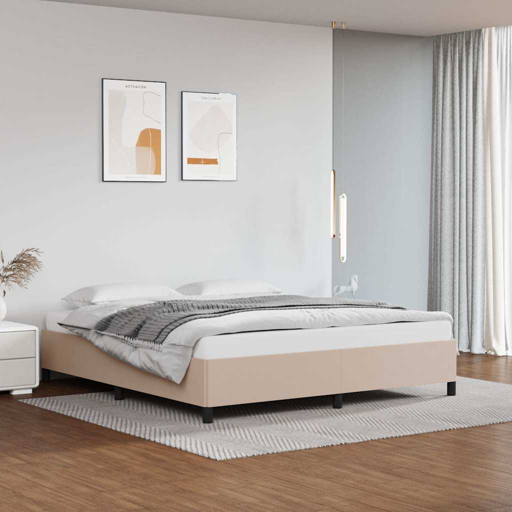 Giroletto senza Materasso Cappuccino 160x200 cm in Similpelle
