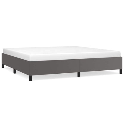Giroletto senza Materasso Grigio 200x200 cm in Similpelle