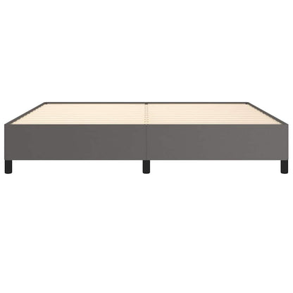 Giroletto senza Materasso Grigio 200x200 cm in Similpelle