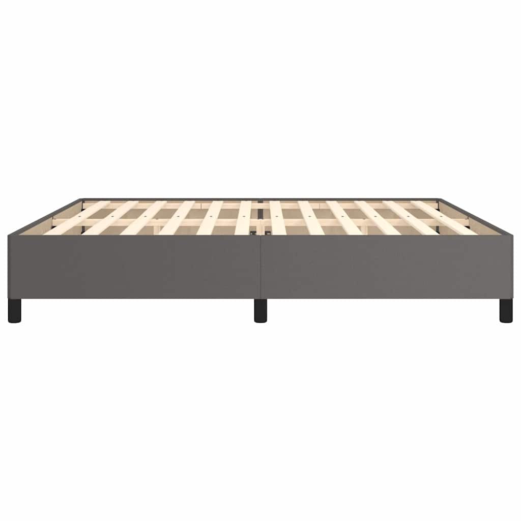 Giroletto senza Materasso Grigio 200x200 cm in Similpelle