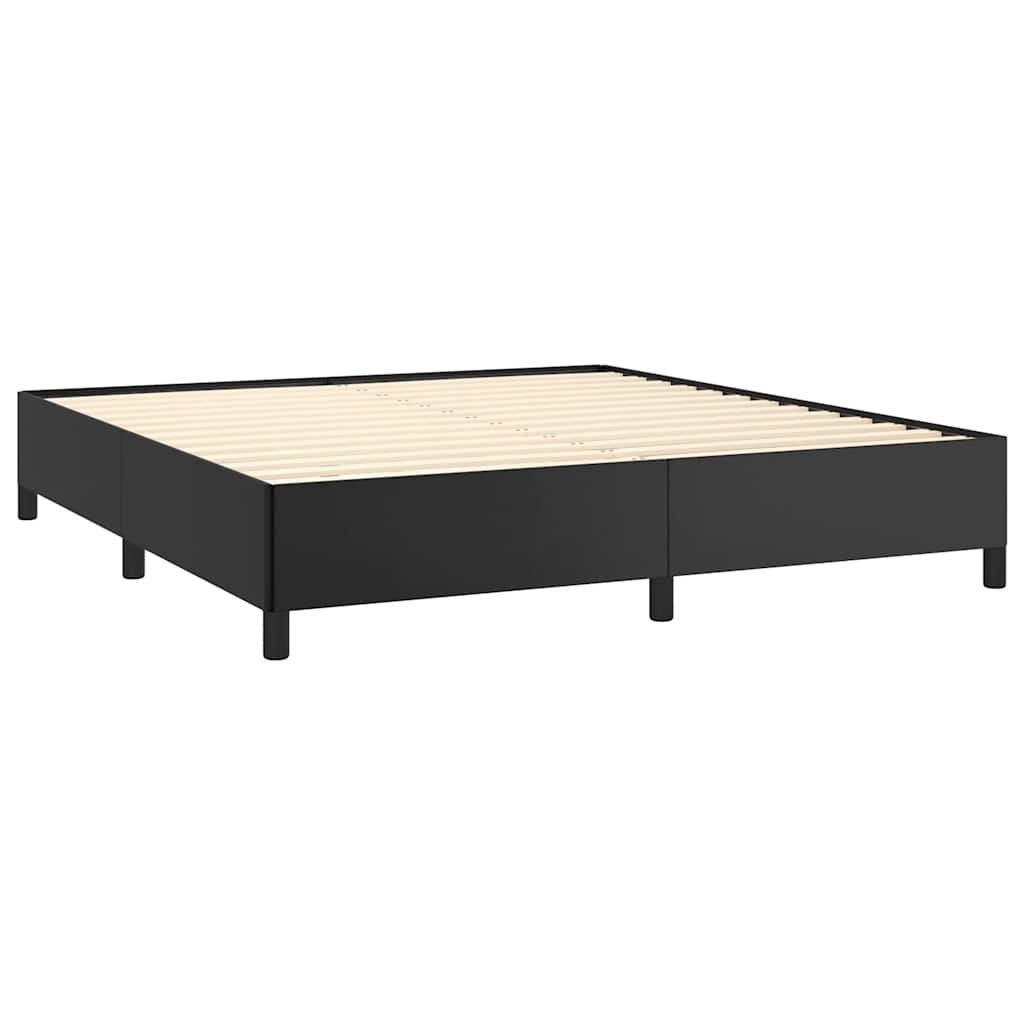 Struttura letto senza Materasso Nera 152x203 cm matrimoniale in Similpelle | homemem39