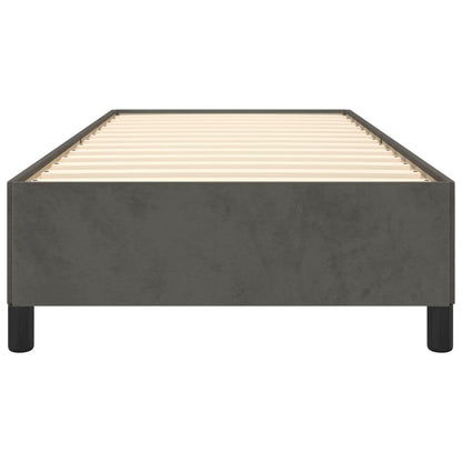 Giroletto senza Materasso Grigio Scuro 80x200 cm Velluto - homemem39