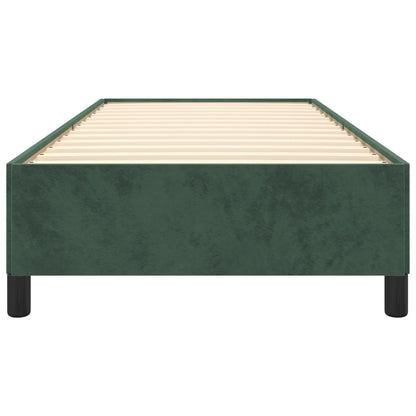 Giroletto senza Materasso Verde Scuro 80x200 cm in Velluto - homemem39
