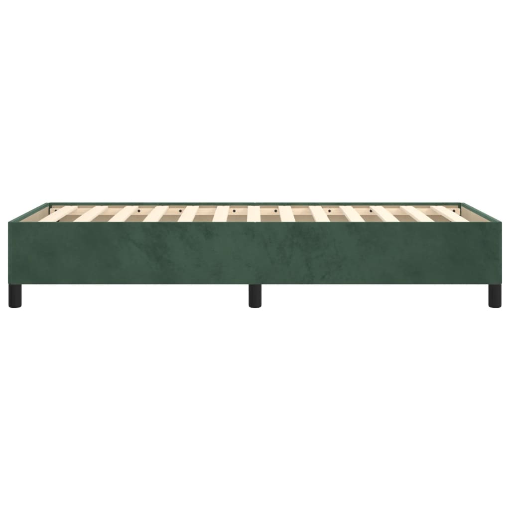 Giroletto senza Materasso Verde Scuro 80x200 cm in Velluto - homemem39