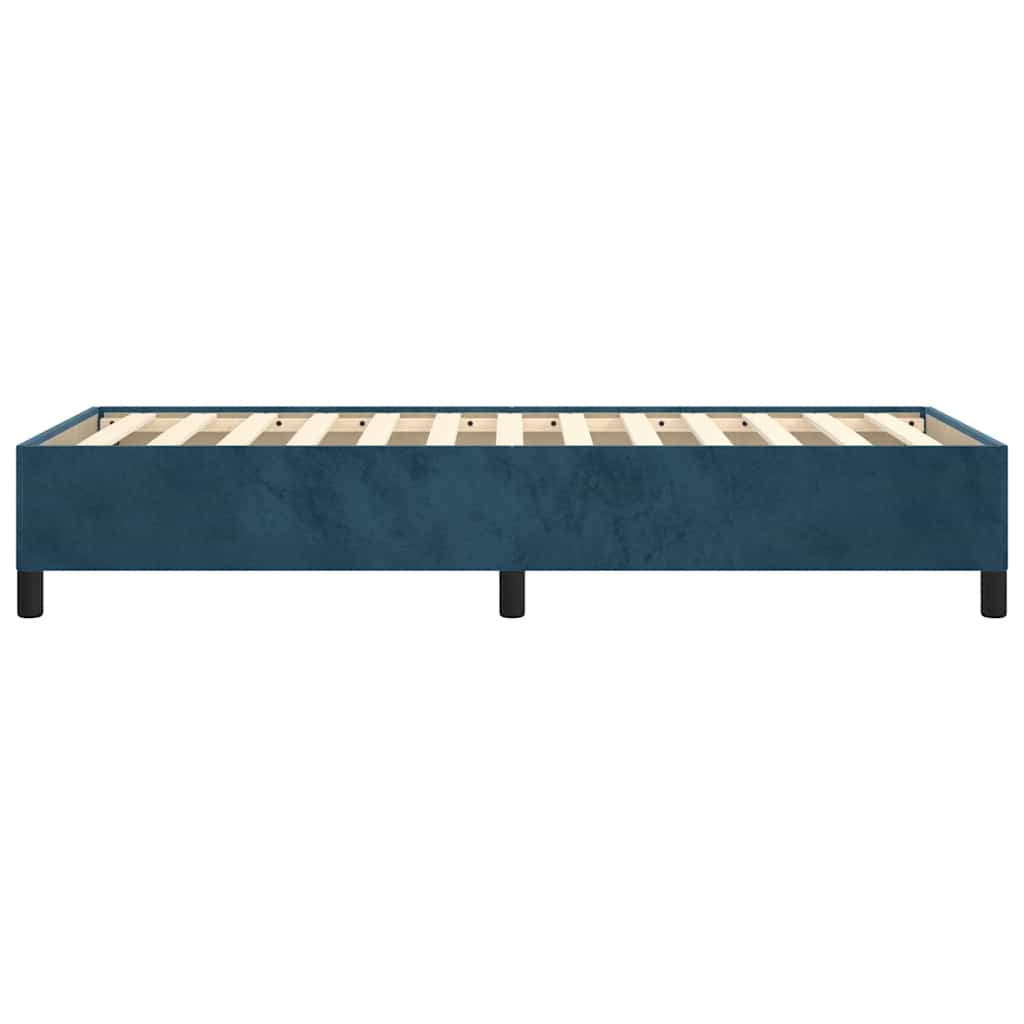 Giroletto senza Materasso Blu Scuro 80x200 cm in Velluto | homemem39