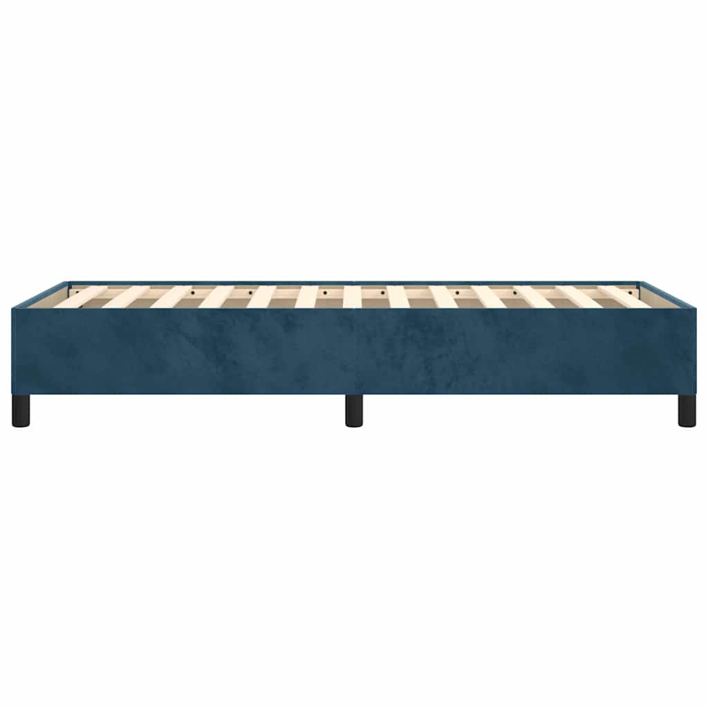 Giroletto senza Materasso Blu Scuro 80x200 cm in Velluto