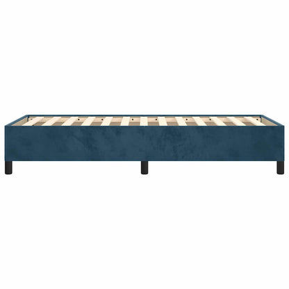 Giroletto senza Materasso Blu Scuro 80x200 cm in Velluto