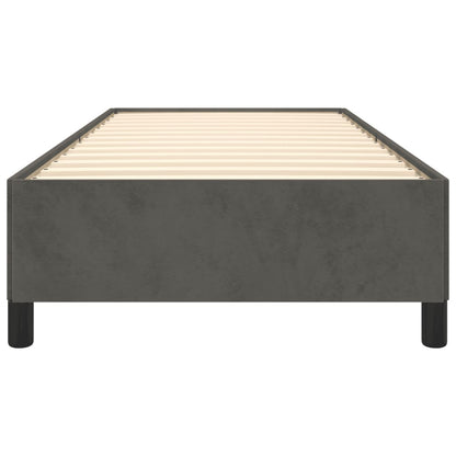 Giroletto senza Materasso Grigio Scuro 90x190 cm Velluto - homemem39