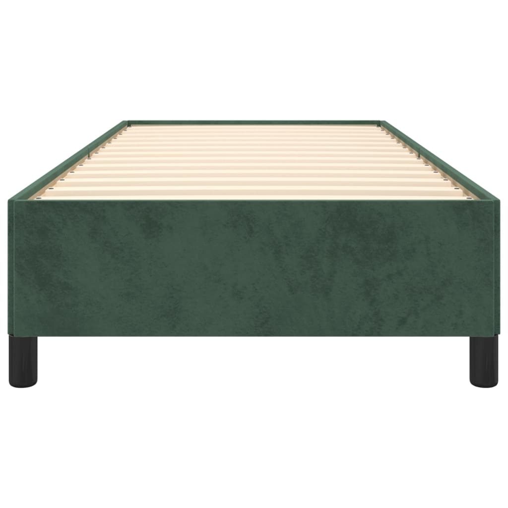 Giroletto senza Materasso Verde Scuro 90x190 cm in Velluto - homemem39