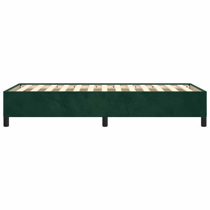 Giroletto senza Materasso Verde Scuro 90x190 cm in Velluto