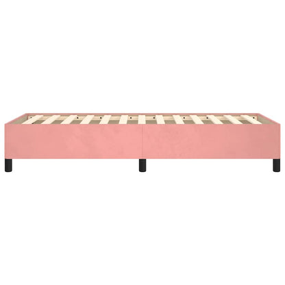 Giroletto senza Materasso Rosa 90x190 cm in Velluto