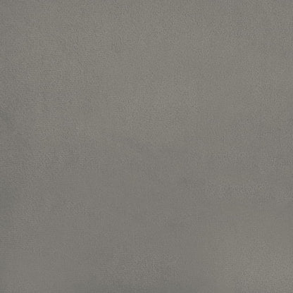 Giroletto senza Materasso Grigio Chiaro 90x200 cm Velluto
