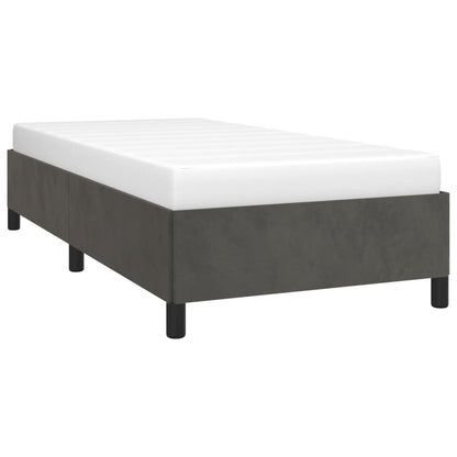 Giroletto senza Materasso Grigio Scuro 90x200 cm Velluto | homemem39