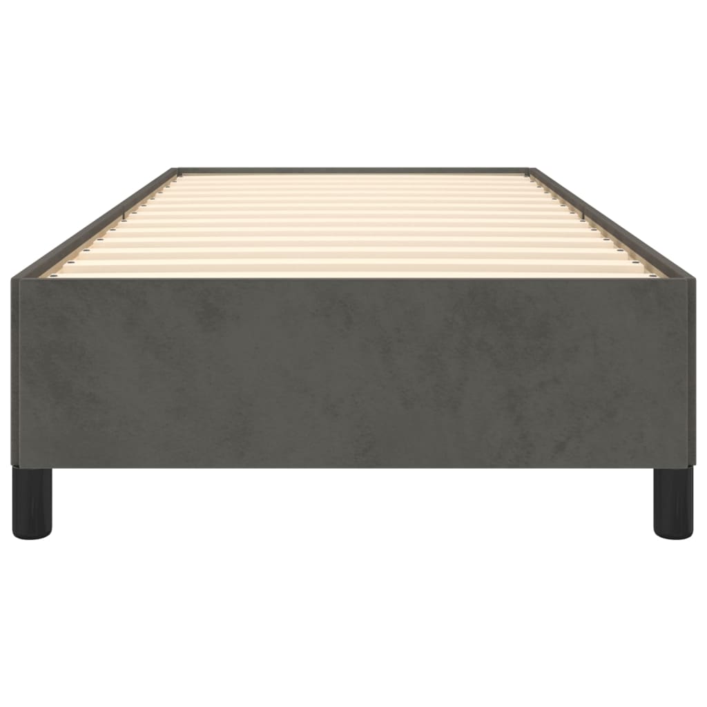 Giroletto senza Materasso Grigio Scuro 90x200 cm Velluto | homemem39