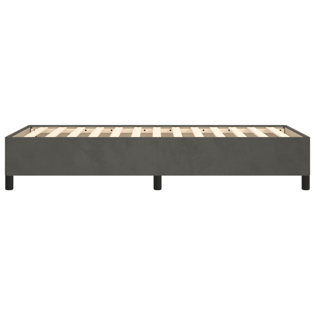 Giroletto senza Materasso Grigio Scuro 90x200 cm Velluto | homemem39