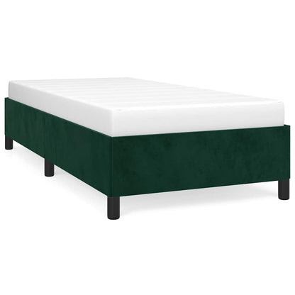 Giroletto senza Materasso Verde Scuro 90x200 cm in Velluto
