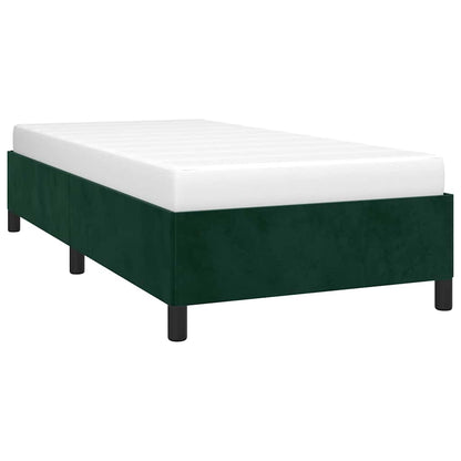 Giroletto senza Materasso Verde Scuro 90x200 cm in Velluto