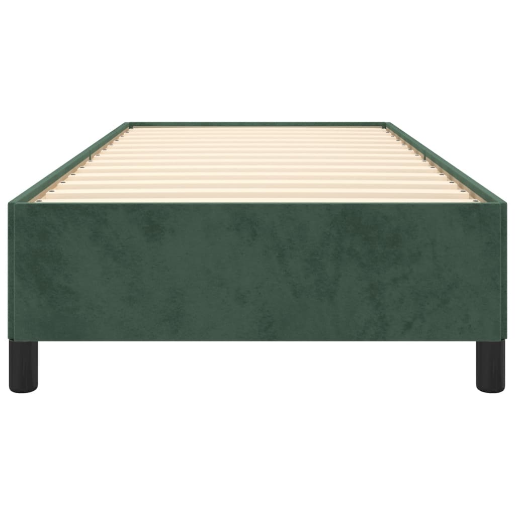Giroletto senza Materasso Verde Scuro 90x200 cm in Velluto - homemem39