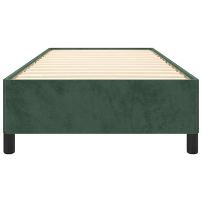 Giroletto senza Materasso Verde Scuro 90x200 cm in Velluto - homemem39