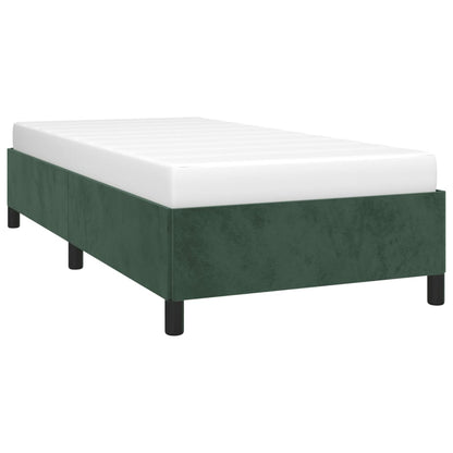 Giroletto senza Materasso Verde Scuro 100x200 cm in Velluto - homemem39