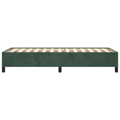 Giroletto senza Materasso Verde Scuro 100x200 cm in Velluto - homemem39