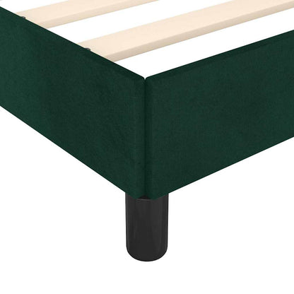 Giroletto senza Materasso Verde Scuro 100x200 cm in Velluto