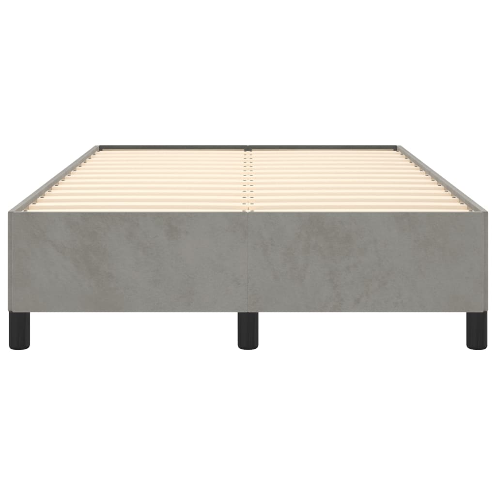 Giroletto senza Materasso Grigio Chiaro 120x200 cm Velluto - homemem39