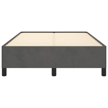 Giroletto senza Materasso Grigio Scuro 120x200 cm Velluto