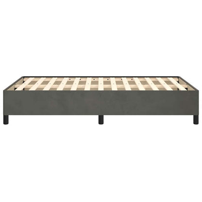 Giroletto senza Materasso Grigio Scuro 120x200 cm Velluto