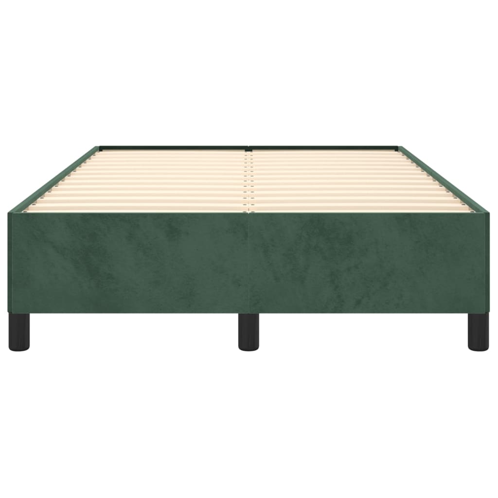Giroletto senza Materasso Verde Scuro 120x200 cm in Velluto - homemem39