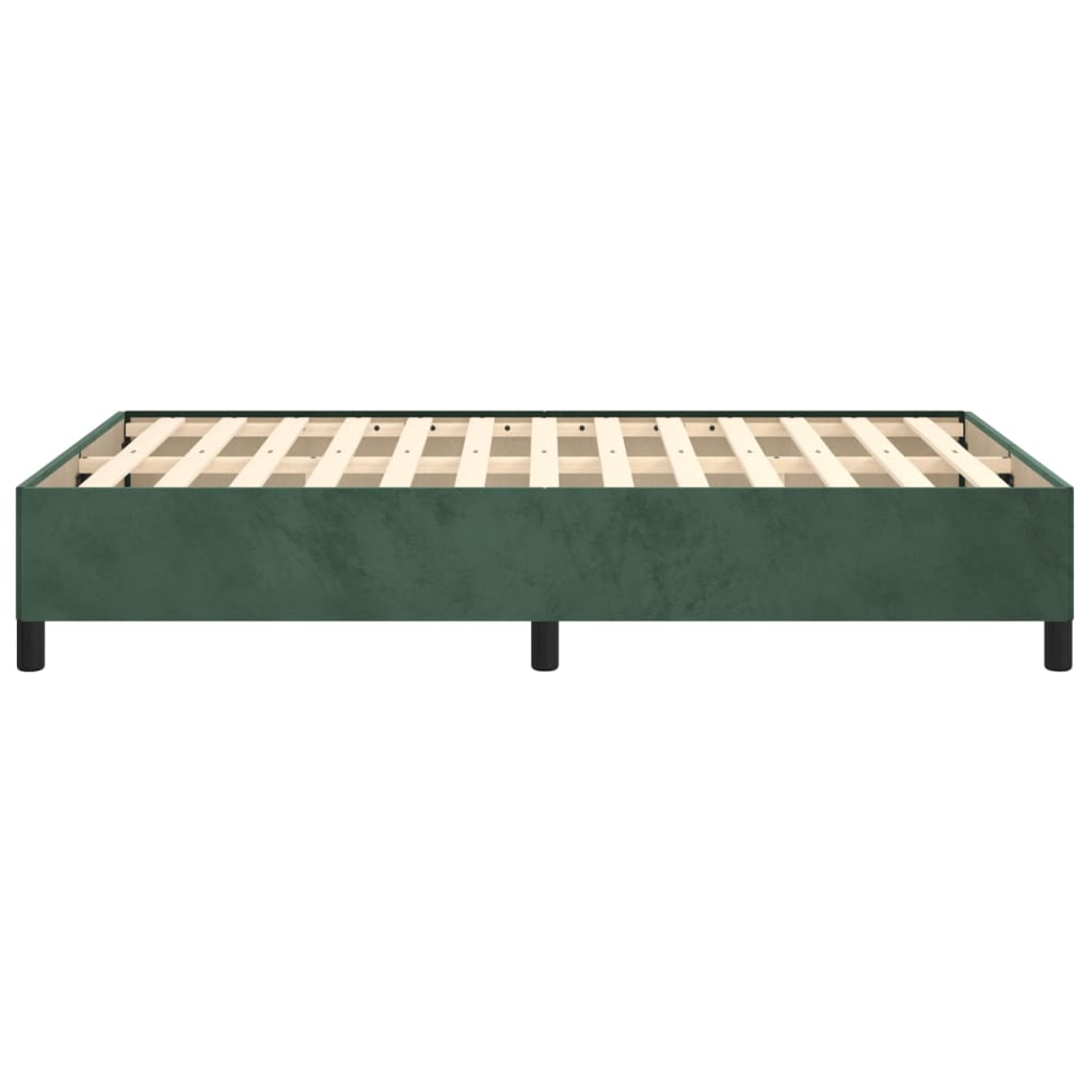 Giroletto senza Materasso Verde Scuro 120x200 cm in Velluto - homemem39