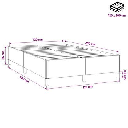 Giroletto senza Materasso Verde Scuro 120x200 cm in Velluto | homemem39