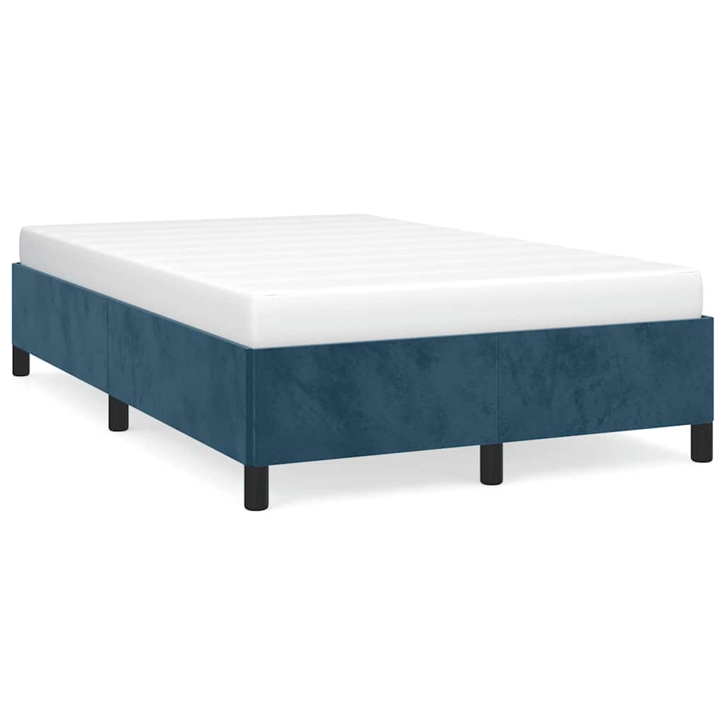 Giroletto senza Materasso Blu Scuro 120x200 cm in Velluto | homemem39