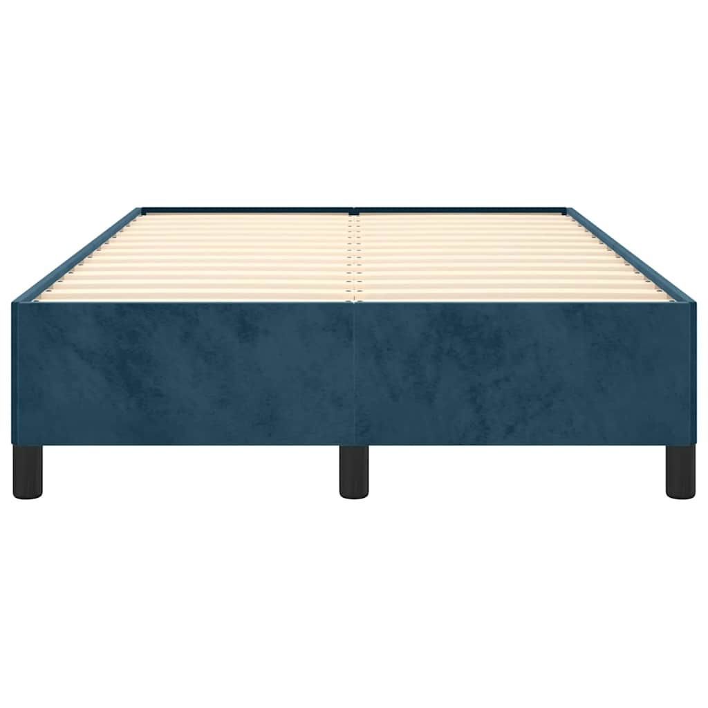 Giroletto senza Materasso Blu Scuro 120x200 cm in Velluto | homemem39