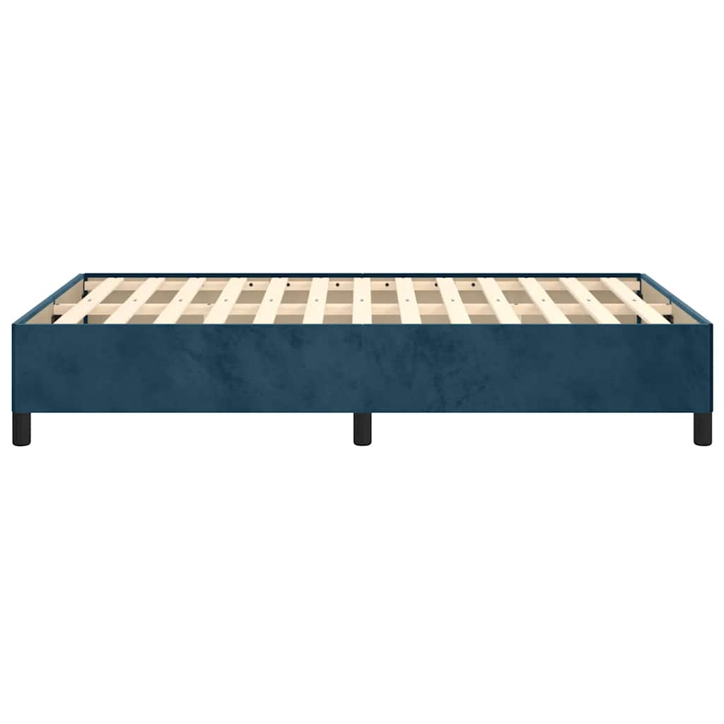 Giroletto senza Materasso Blu Scuro 120x200 cm in Velluto | homemem39