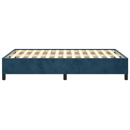 Giroletto senza Materasso Blu Scuro 120x200 cm in Velluto | homemem39