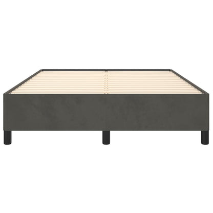 Giroletto senza Materasso Grigio Scuro 140x190 cm Velluto | homemem39