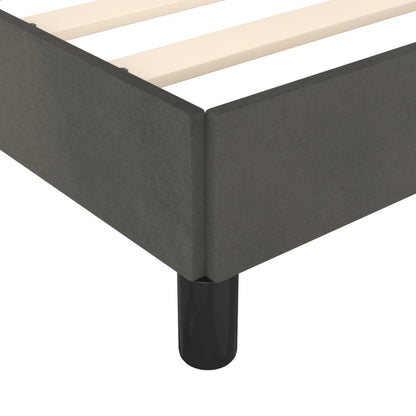 Giroletto senza Materasso Grigio Scuro 140x190 cm Velluto | homemem39