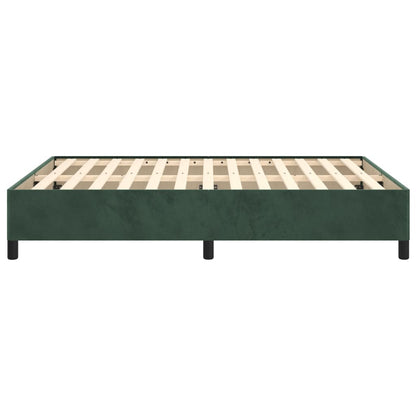 Giroletto senza Materasso Verde Scuro 140x190 cm in Velluto - homemem39