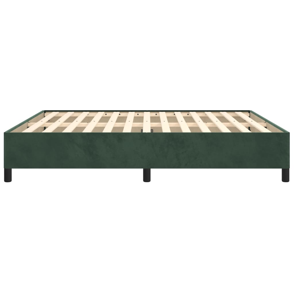 Giroletto senza Materasso Verde Scuro 180x200 cm in Velluto - homemem39