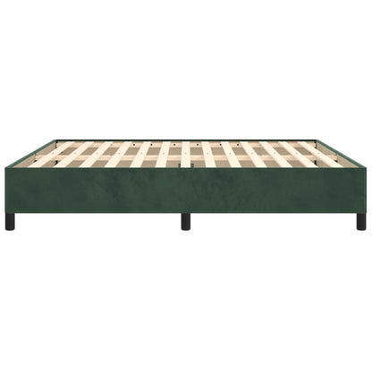 Giroletto senza Materasso Verde Scuro 180x200 cm in Velluto - homemem39