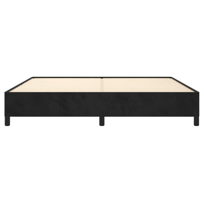 Giroletto senza Materasso Nero 200x200 cm in Velluto - homemem39