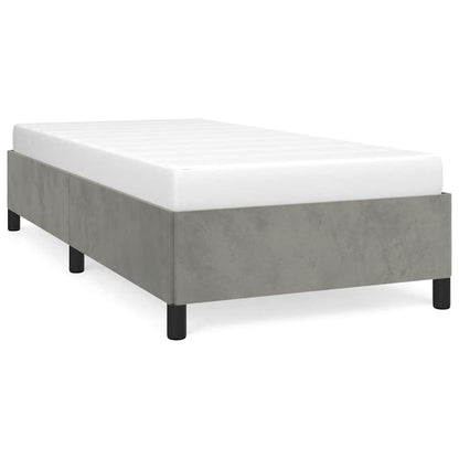 Struttura letto senza Materasso Grigio Chiaro 100x203 cm singolo XL Velluto | homemem39