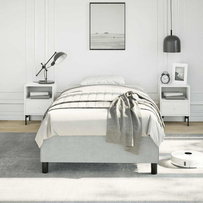 Struttura letto senza Materasso Grigio Chiaro 100x203 cm singolo XL Velluto | homemem39