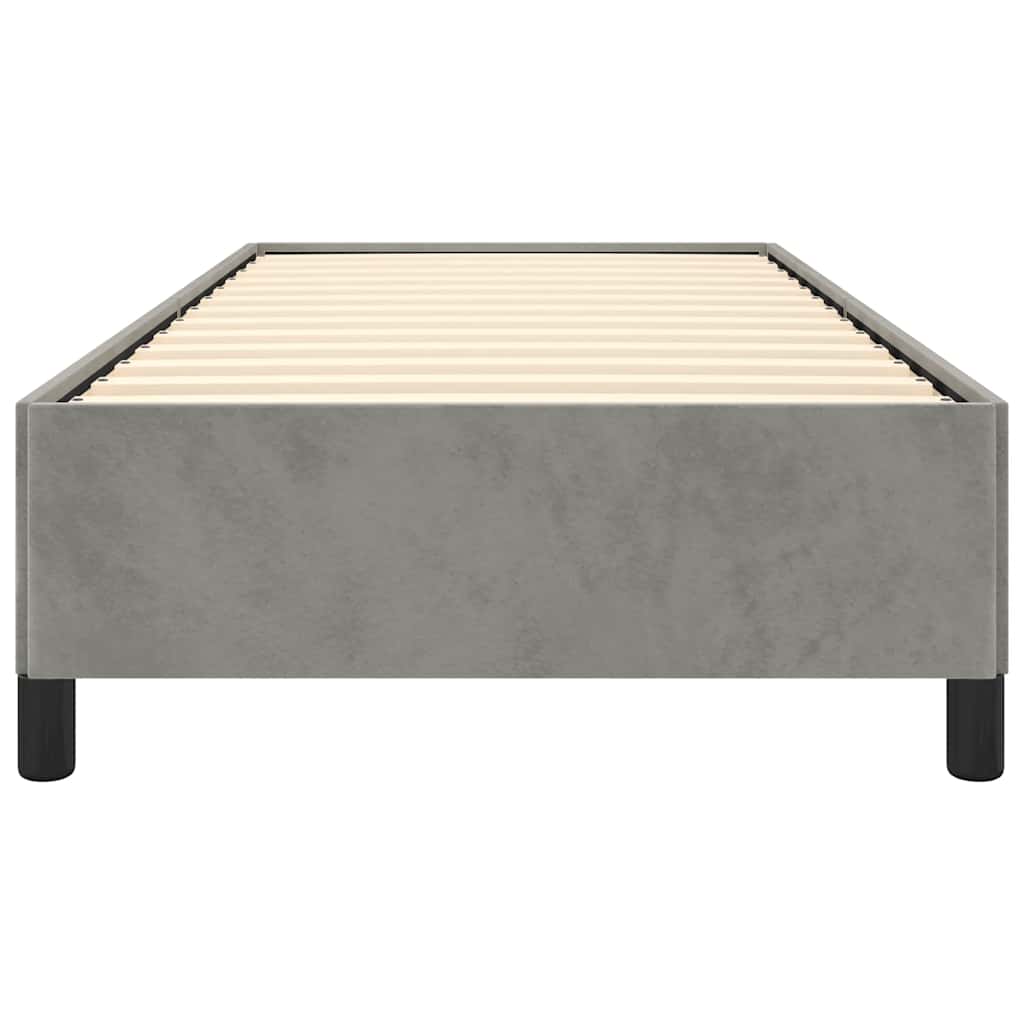 Struttura letto senza Materasso Grigio Chiaro 100x203 cm singolo XL Velluto | homemem39