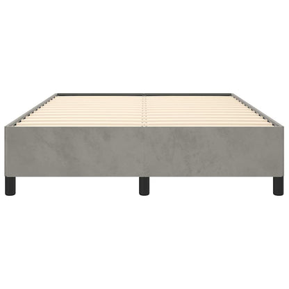 Struttura letto senza Materasso Grigio Chiaro 137x190 cm Velluto integrale | homemem39