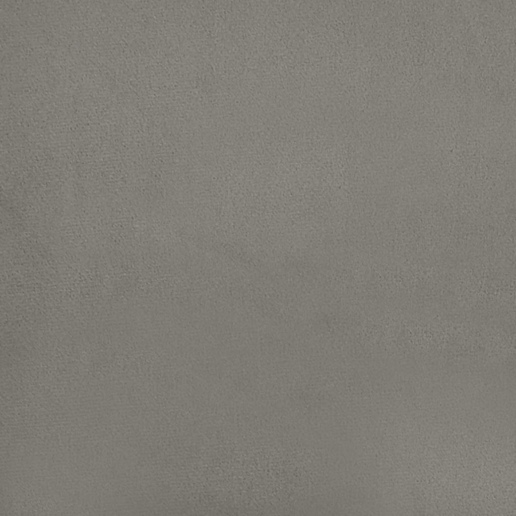Struttura letto senza Materasso Grigio Chiaro 137x190 cm Velluto integrale | homemem39
