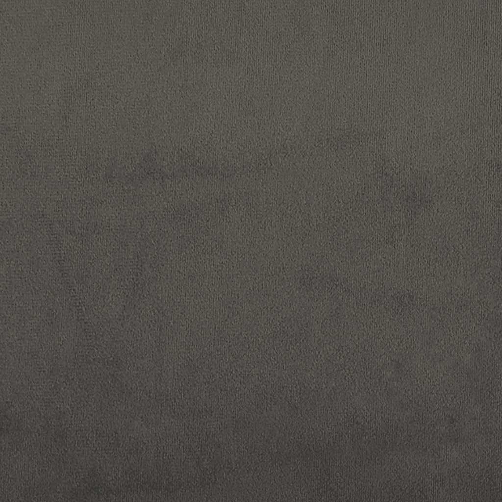 Struttura letto senza Materasso Grigio Scuro 137x190 cm Velluto | homemem39
